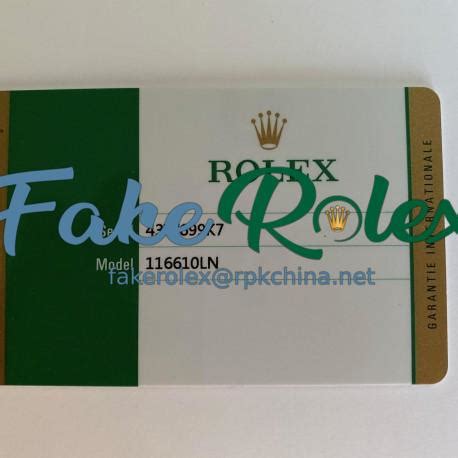 is rolex card warranty fake|false rolex warranty cards.